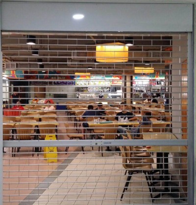 Brand New Aluminium Brick Bond Roller Grilles Installed