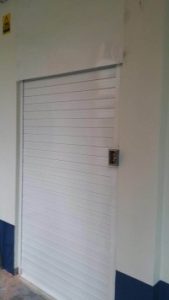 Motorized White Aluminium Roller Shutters