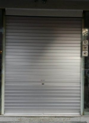Shopping Centre Food Court Glass Door Replaced with Roller Shutters