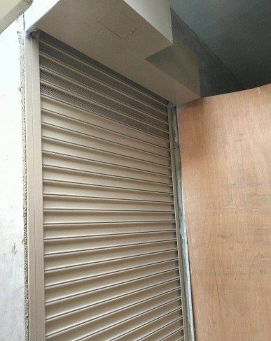 Motorised Powder Coated Aluminium Shutters at Dorset Road