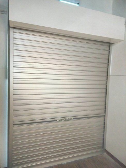 Installation of Manually Operated Aluminium Roller Shutters for TV film and Video Production Company Completed