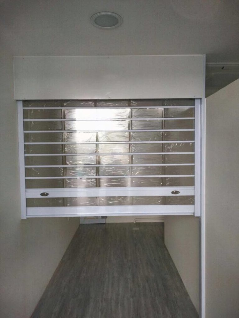 Multi Vision Panel Shutters for Counter Top for Condominium Office in Jurong