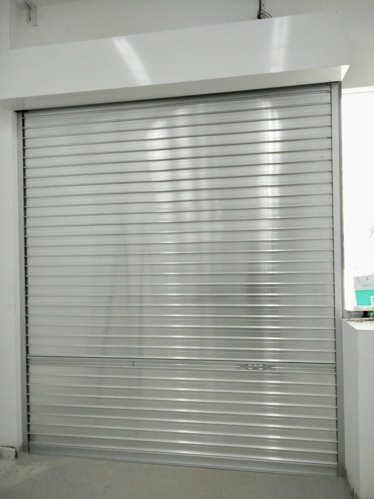 Manually Operated Aluminium Roller Shutters for Retail Shop at Geylang Road