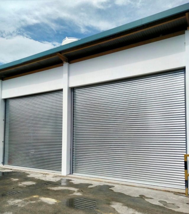 Two Sets of Motorised Operated Steel (Galvanised) Roller Shutter for ...